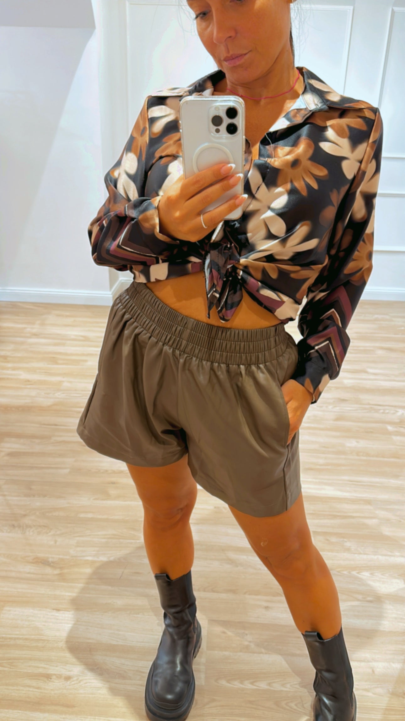 Shorts ecopelle